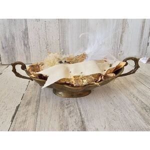 Vintage like peace tray dish egg bird Xmas decor